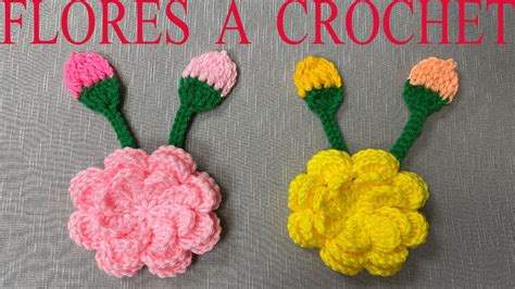 Paso A Paso Para Tejer Flores A Crochet Youtube