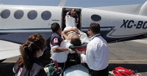 Trasladan En Ambulancia Aérea A Joven Accidentado En El Paralelo 28