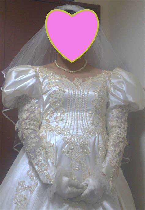 あみ on twitter please watch my wedding dress and masturbate make ami in a bride costume into
