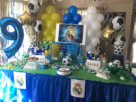 Real Madrid Birthday Party Soccer Birthday Parties Soccer Party 11th