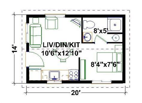 Floor Plan 12x20 Tiny House Interior 12x20 Tiny Houses Pdf Floor