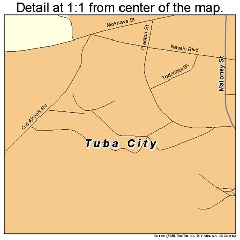 Tuba City Arizona Street Map 0476010