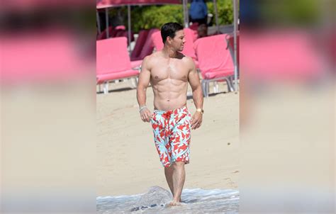 Mark Wahlberg Reveals His Incredible Washboard Abs In Barbados