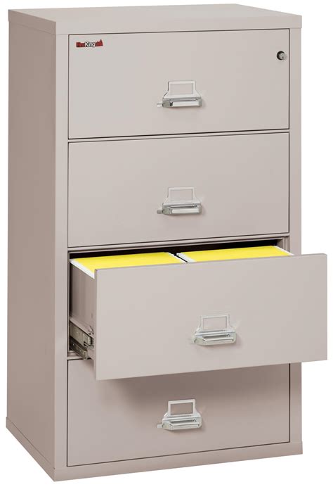 Hundreds of filing cabinets in stock. FireKing Fireproof Lateral File Cabinet (4 Drawers, Impact ...