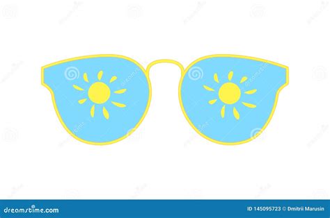 Sunglasses Vector Isolated Vacation Summer Women`s Sunglasses Women`s Accessory Summer