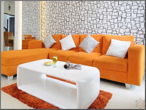 desain ruang tamu warna orange desain ruang tamu punya peran penting