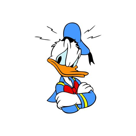 Donald Duck 5 Angry Pissed Off Annoyed Disney Digital Etsy