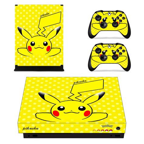 Xbox One X Consoles Controllers Pokemon Pikachu Vinyl Skins Decal