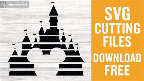 Disney Castle Svg Cutting Files for Cricut Instant Download - YouTube