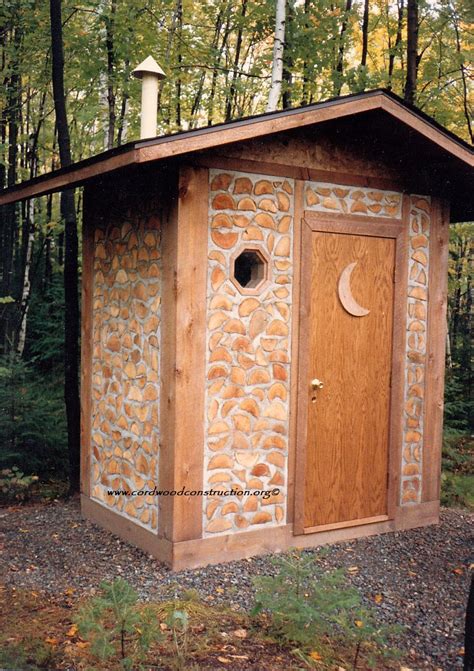 Cordwood Outhouses And Bathrooms Cordwood Construction