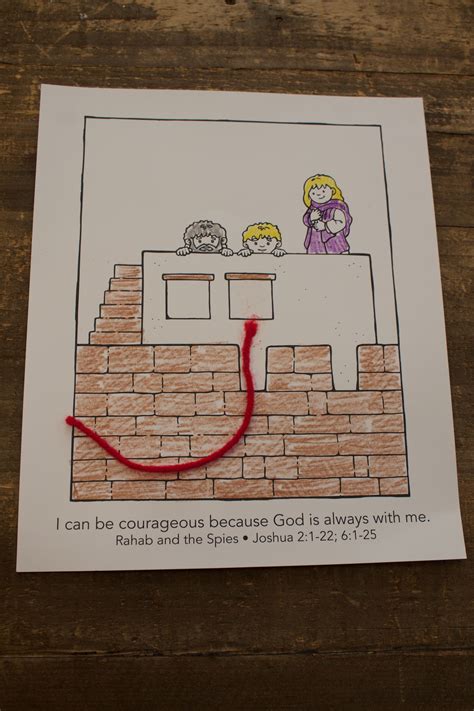Printable Rahab And The Spies Craft