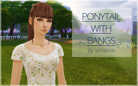 My Sims 4 Blog Ponytail With Bangs By Simsticle