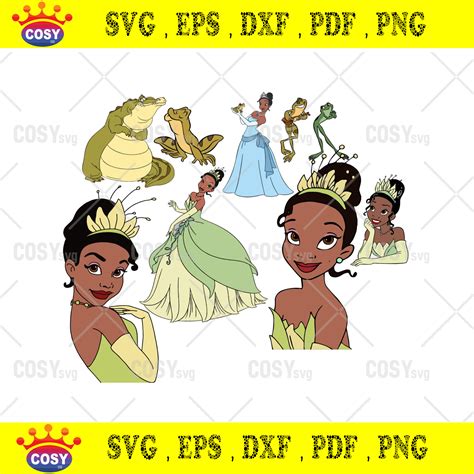 Princess And The Frog Svg Tiana Svg Disney Princess Svg