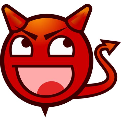 An emoticon of a devil | Free SVG