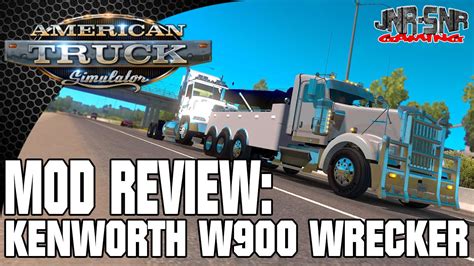 American Truck Simulator Kenworth W900 Wrecker Mod Review Youtube