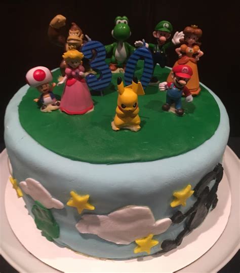 Super Smash Bros Birthday Cake Happy Birthday Card