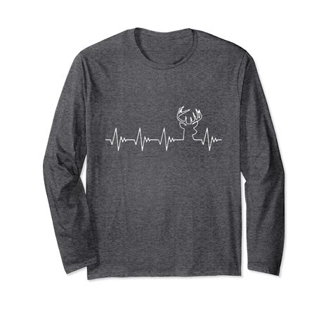 Deer Hunting Heartbeat Long Sleeve T Shirt 4lvs