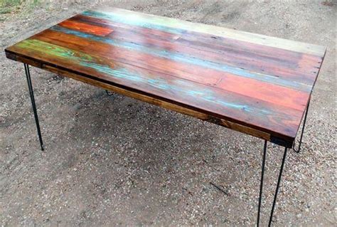 Target/patio & garden/outdoor coffee tables (153)‎. DIY Colorful Top Pallet Dining Table - 101 Pallets