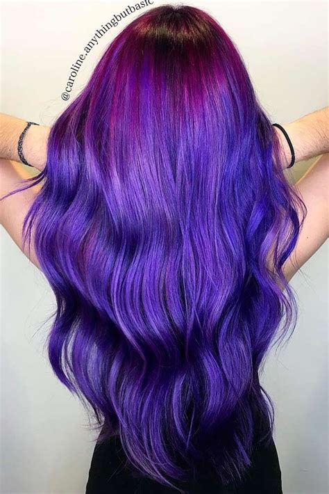 Dark Purple Hair Color 21 Bold And Trendy Dark Purple Hair Color