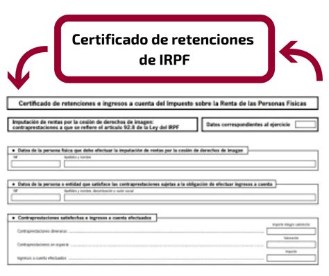 Modelo Certificado Retenciones Irpf 2020