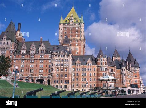 Hotel Chateau Frontenac Quebec City Canada Photograph Stock Photo
