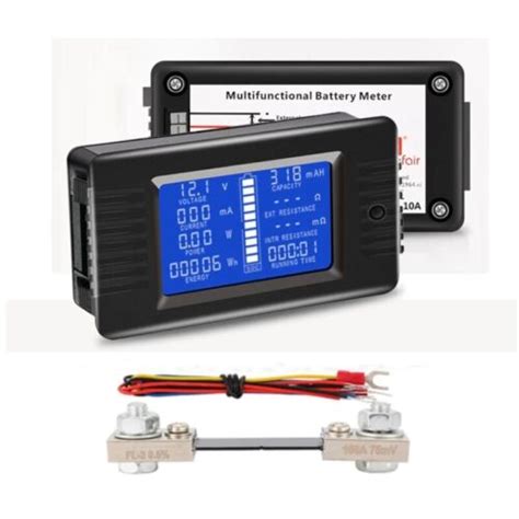 Lcd Dc 0 200v 0 300a Voltmeter Ammeter Car Battery Tester Soc Power