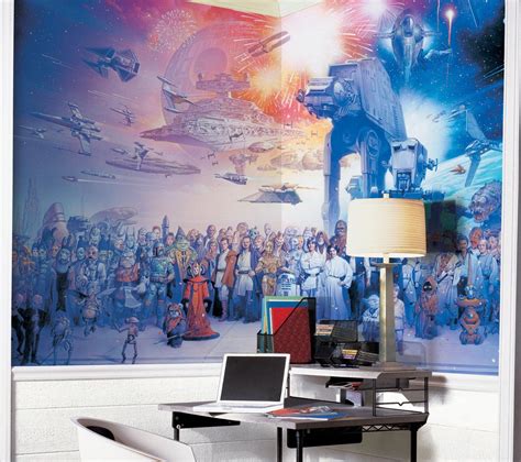 Geek Out Over The Star Wars Saga Wall Mural Geek Decor Mural Large