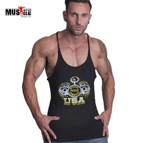 Mens Bodybuilding Clothes Male Vest Hooded Sleeveless Shirt Mens