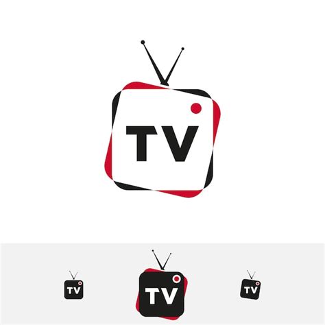Premium Vector Tv Television Electronic Media Logo Icon Vector Template