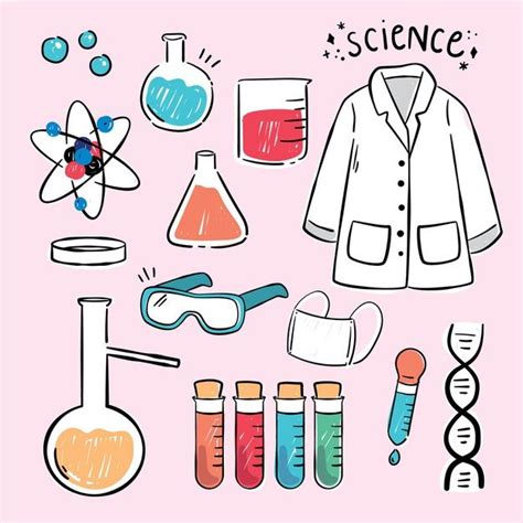 Premium Vector Science Lab Objects Hand Drawn Design Science Lab