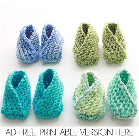 Easiest Baby Booties Ever Knitting Pattern