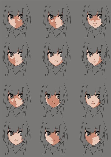 Anime Face Shading Practice By Momodesuuu Shadow Drawing Art