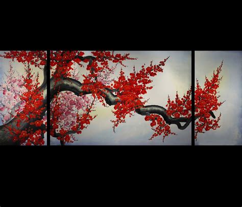 15 Inspirations Abstract Cherry Blossom Wall Art