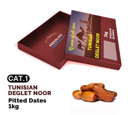 Standard Deglet Noor Dates Kg Carton Box Medilifefood