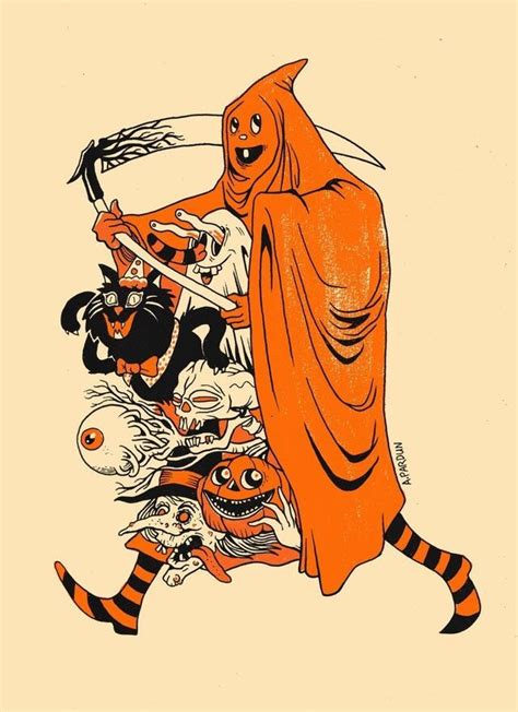 Retro Vintage Halloween Clip Art 2022 Get Halloween 2022 Update