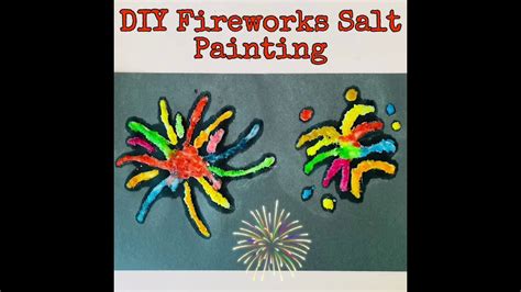 Diy Fireworks Salt Painting Youtube