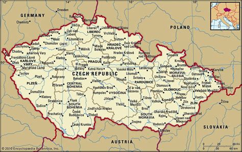 Map Of Czech Republic And Geographical Facts Where Czech Republic Is On The World Map World Atlas