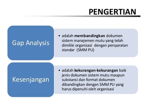 Identifikasi Kebutuhan Dokumen dan Gap Analysis pada SMM PU