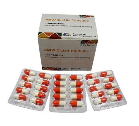 Gmp Medicine Amoxycillin Capsule 500mg China Amoxycillin Capsule