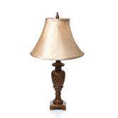 Hazelwood Home LMP Swirl 24 H Table Lamp With Bell Shade Lamp Table