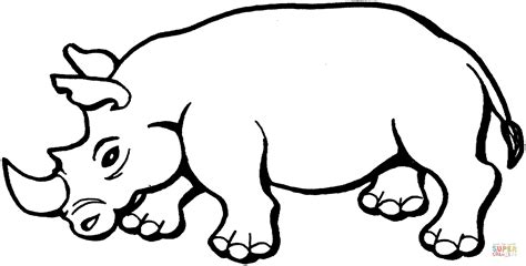 Rhinoceros Coloring Page Free Printable Coloring Pages