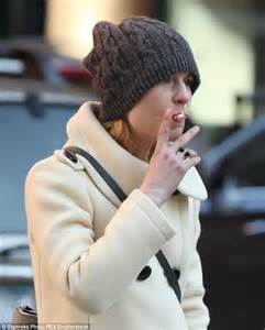Claire Danes Drags On A Cigarette As She Takes A Stroll