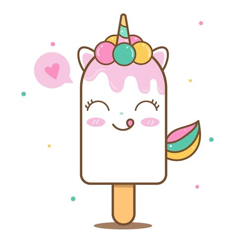 Premium Vector Cute Unicorn Ice Cream
