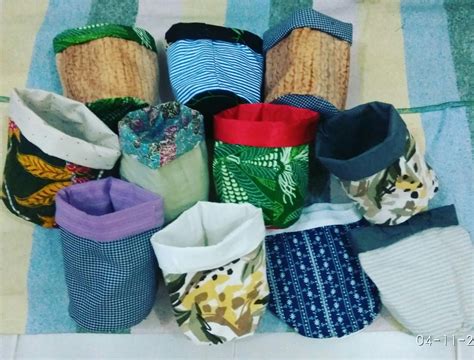Handmade Fabric Bucket Recycling From Old Clothes