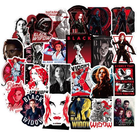 Black Widow Stickers Arothy