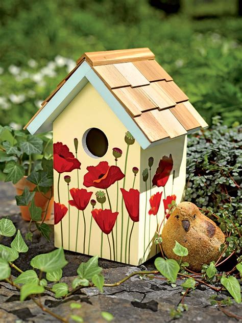 Floral Print Birdhouse Decorative And Functional Bird Houses