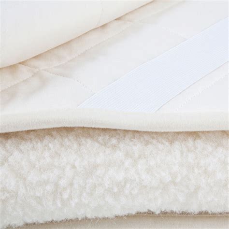 Wool Mattress Topper With Lining Natural