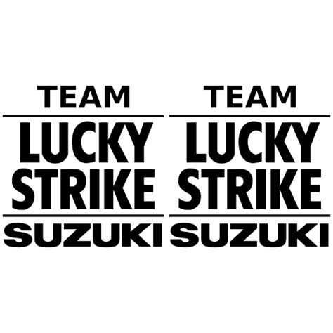 Lucky Strike Team Suzuki Single Colour Decal