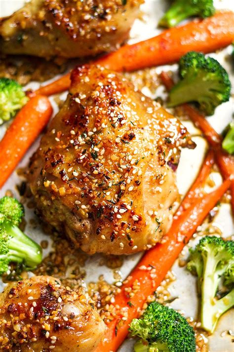 Honey Garlic Chicken And Veggies Recipe — Eatwell101