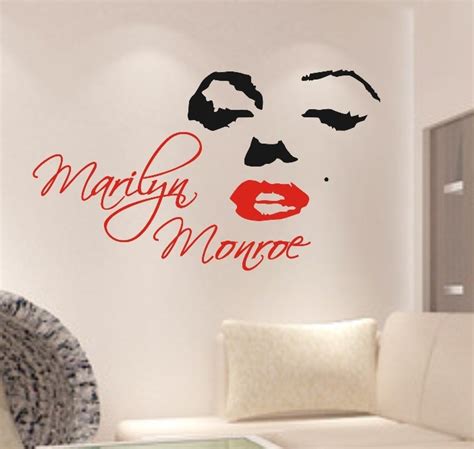 Free Shipping Marilyn Monroe Wall Stickers Home Decor Large Wall Decals